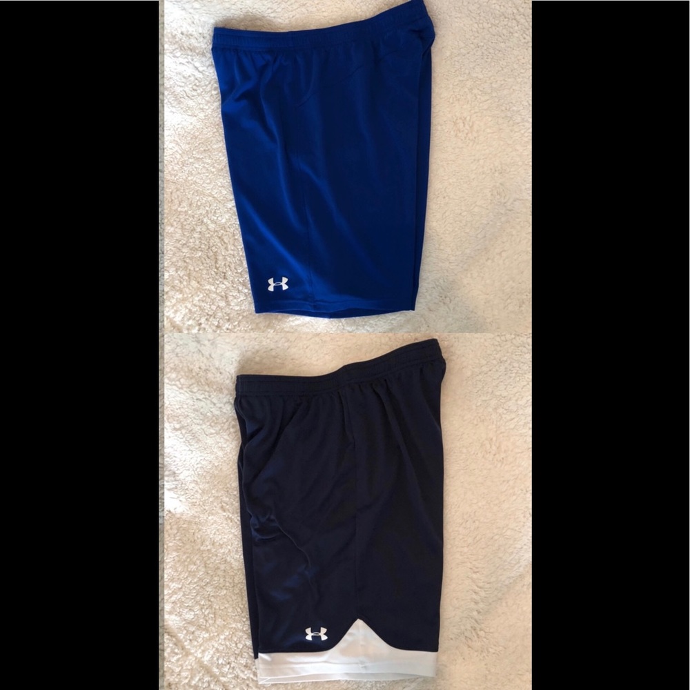 Two pairs Under Armour boys YXL shorts